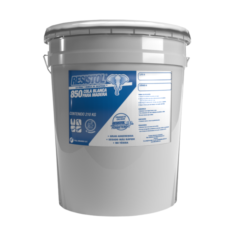 [OFF-86705] COLA BLANCA 850 CUBETA GRANDE RESISTOL FERRETERO 1 UD
