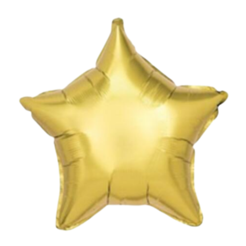 MYLAR 18" ESTRELLA DORADA HOLOGRAFICA