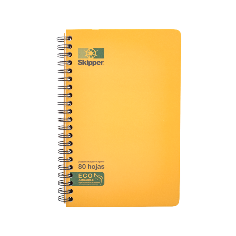 [OFF-01221] LIBRETA KRAFT SKIPPER ESPIRAL PEQUENA 753 80H UD