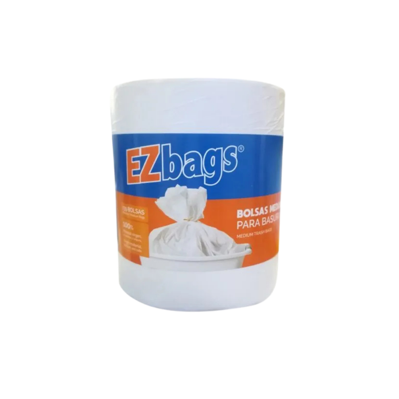 EZBAGS BOLSA BASURA BLANCA PEQUEÑA 100 UNIDADES