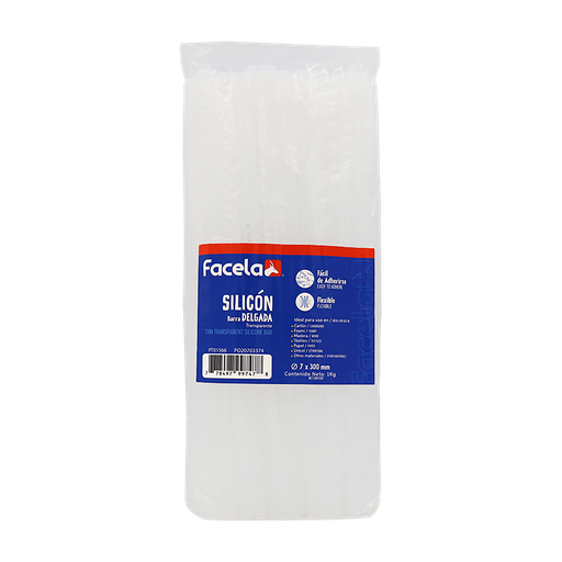 [OFF-PT01566] BARRA DE SILICON DELGADA 7X300 MM 1KG FACELA