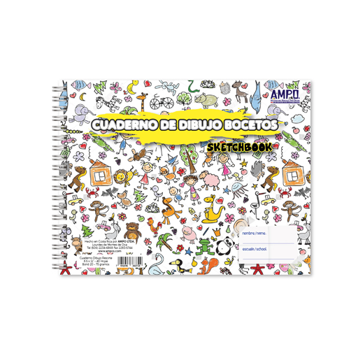 [OFF-AM-36372] CUADERNO DE DIBUJO 40H BOND 20 AMPO T/CARTA