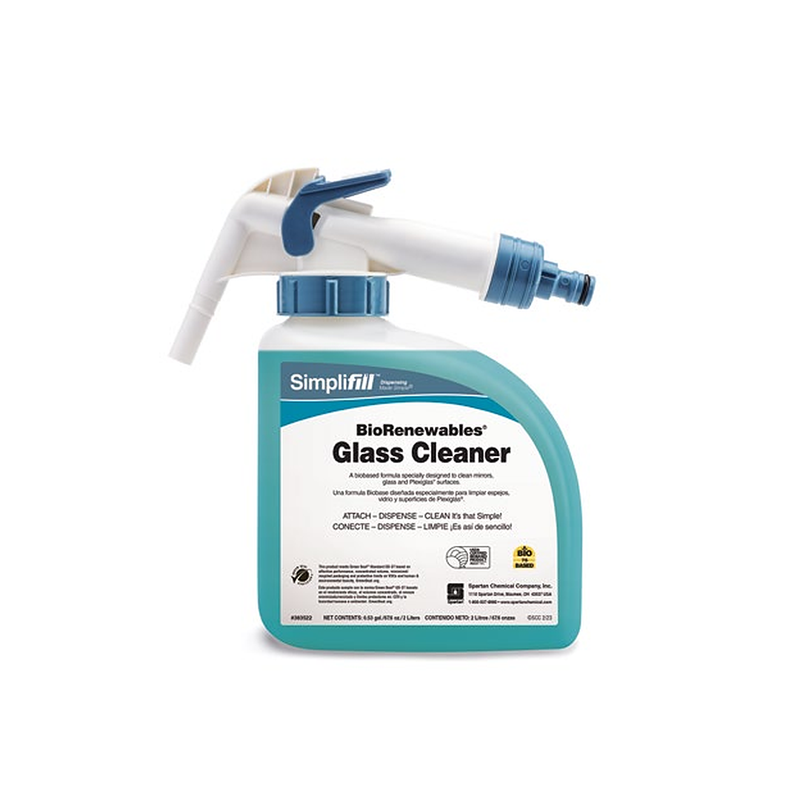 SIMPLIFILL BIORENEWABLES GLASS CLEANER 2LTS (U)