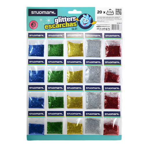 [OFF-ST-GL-01] ESCARCHA SURTIDO BOLSAS 2.5 G 20 UDS