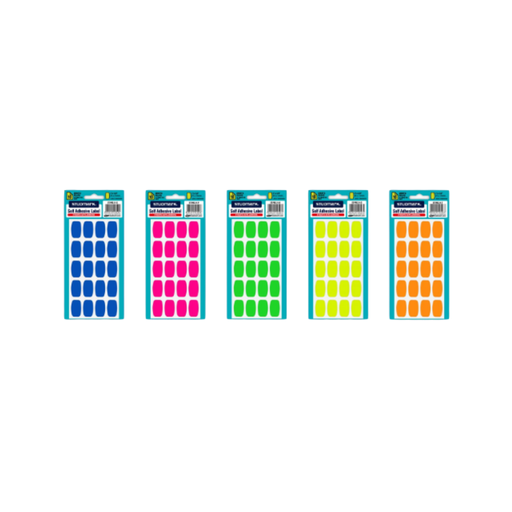 [OFF-ST-PRS-22] ETIQUETAS 1.6X 1.6CM (400PZS) NEON