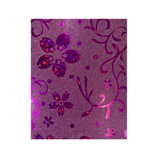 FOAM BRILLANTE T/CARTA FLORES LILA 10H