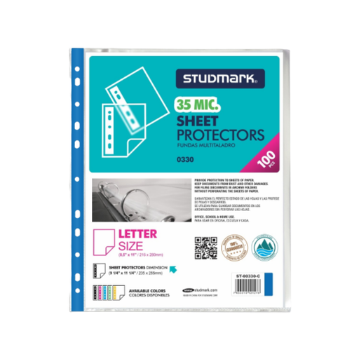 FUNDAS PROTECTORAS CARTA AZ 100 UNIDADES