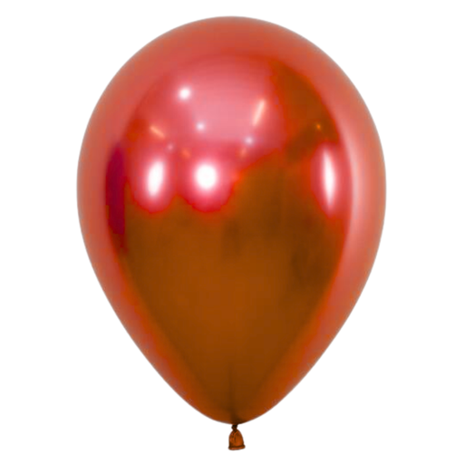 GLOBO No. 12 ROJO CROMADO (50 UDS)