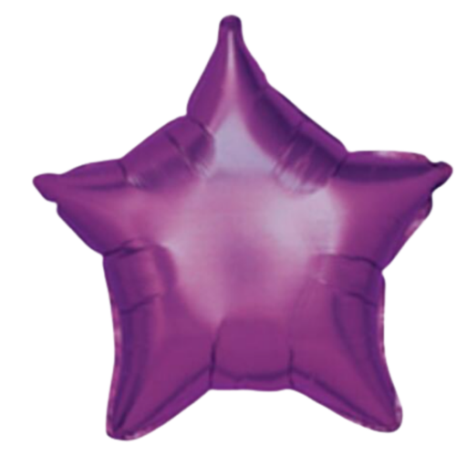 GLOBO No. 20 METAL. ESTRELLA CHROME MORADO QUAL.